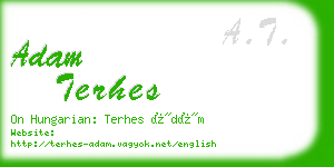 adam terhes business card